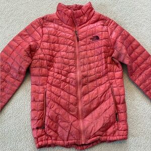 The North Face Kids Quilted Red Puffer Jacket